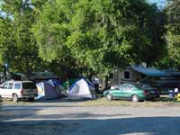 Tent village - back